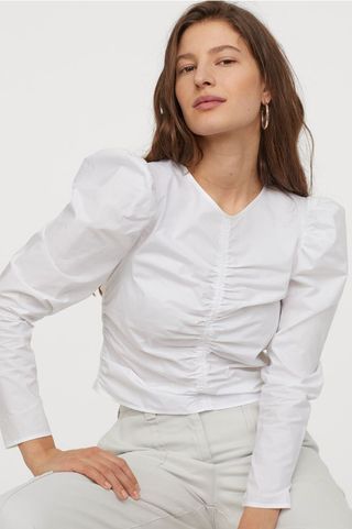 H&M + Puff Sleeved Blouse
