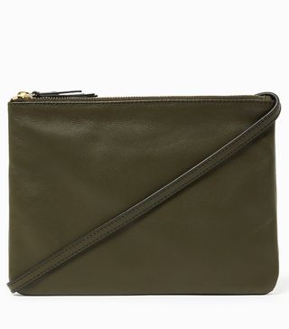 Marks and Spencer + Leather Double Zip Cross Body Bag
