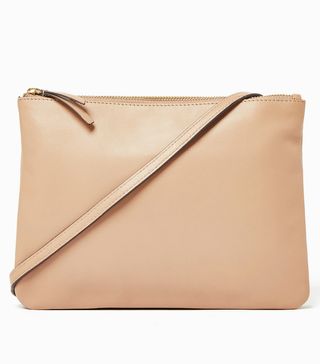 Marks and Spencer + Leather Double Zip Cross Body Bag