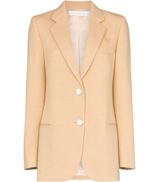 Victoria Beckham + Single-Breasted Blazer Jacket