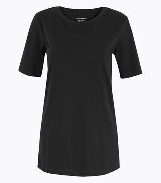 Marks and Spencer Collection + Pure Cotton Straight Fit T-Shirt