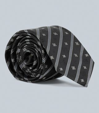 Fendi + Karligraphy Silk Tie