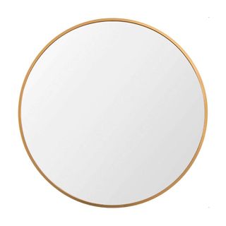 Beauty4U + Large Round Metal Frame Mirror