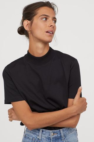 H&M + Mock-Turtleneck T-Shirt