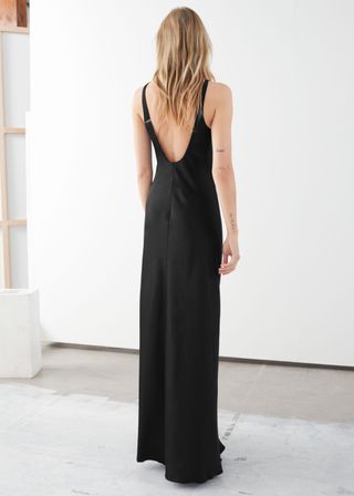 & Other Stories + Fitted Scoop Back Maxi Dress