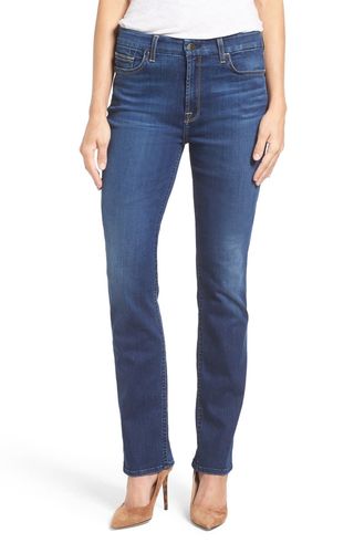 Jen7 by 7 for All Mankind + Stretch Slim Straight Leg Jeans