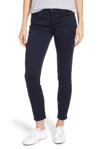 Jen7 by 7 for All Mankind + Sateen Ankle Skinny Jeans