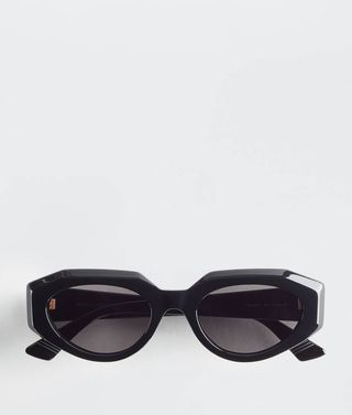Bottega Veneta + Facet Acetate Cat Eye Sunglasses