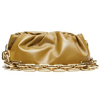 Bottega Veneta + The Pouch Chain-Strap Leather Clutch