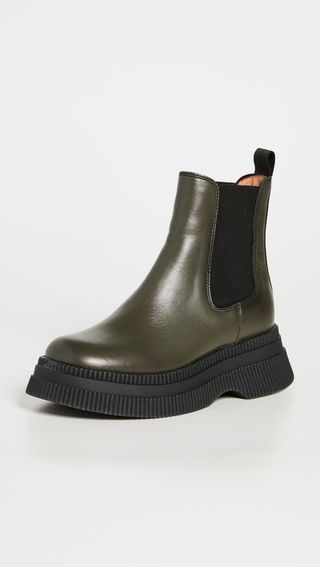 Ganni + Creepers Chelsea Boots