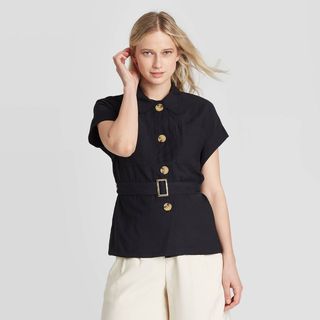 Who What Wear x Target + Short Sleeve Utility Jacket