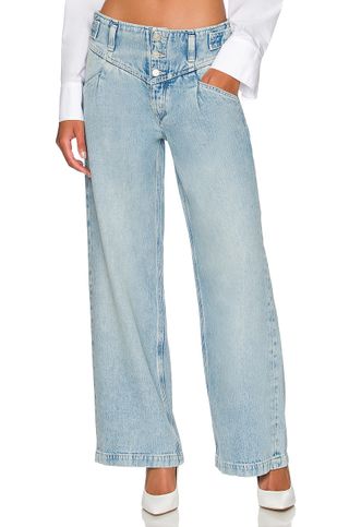 Free People x Care FP + Super Sweeper Jean