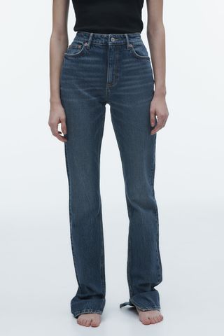 Zara + TRF Slim Split Jeans