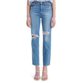 Levi's + Wedgie Icon Fit Ripped Straight Leg Jeans