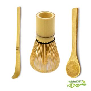 MatchaDNA + Bamboo Matcha Tea Whisk, Scoop and Small Spoon