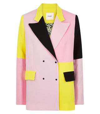 Brøgger + Gurli Colour-Block Wool Blazer