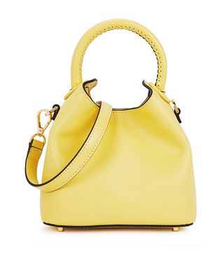 Elleme + Madeline Yellow Leather Cross-Body Bag