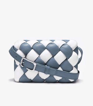 JW Pei + Maze Bag in White & Blue