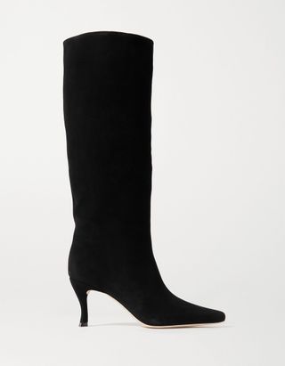 BY FAR + Stevie Suede Knee Boots