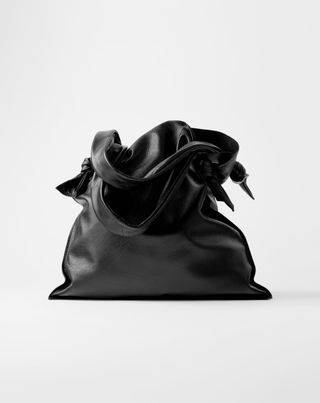Zara + Knotted Leather Shopper