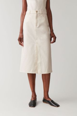COS + Organic Cotton Long Denim Skirt