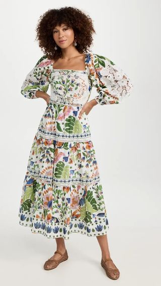 FARM Rio + Summer Garden Midi Dress