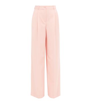 Racil + Peter High-Rise Wool-Twill Palazzo Trousers