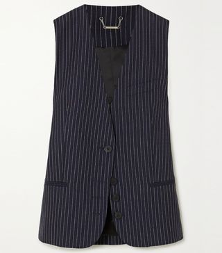Chloé + Pinstriped Wool Vest