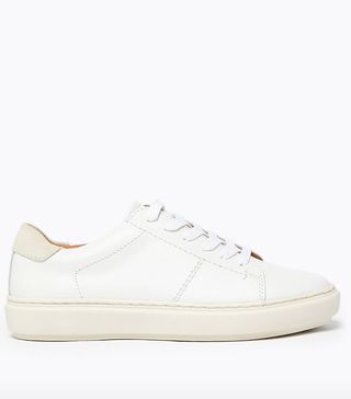 Autograph + Leather Lace-Up Trainers