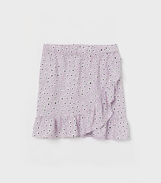 H&M + Ruffled Wrapover Skirt