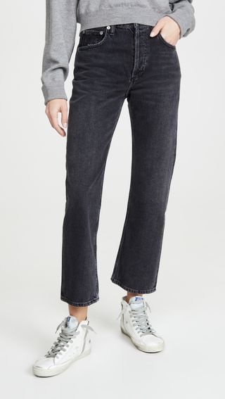 Agolde + Ripley Mid Rise Straight Jeans