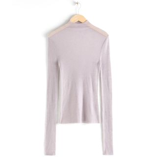 & Other Stories + Fitted Cashmere Turtleneck Top