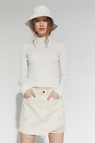 Truly Madly Deeply + Ribbed Mock Neck Top