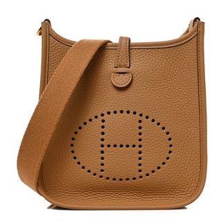 Hermès + Taurillon Clemence Evelyne TPM Biscuit