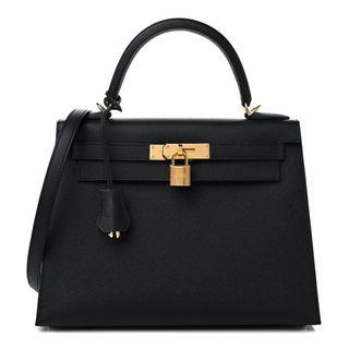 Hermès + Epsom Kelly Sellier 28 Black
