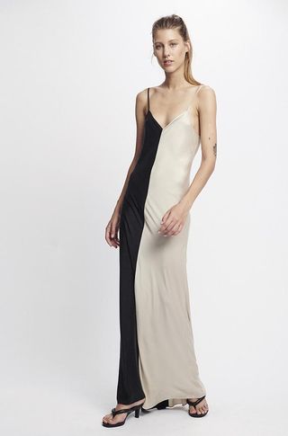 Silk Laundry + Two-Tone Dress