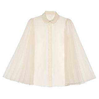 Gucci + Silk Organdy Shirt With Pleated Sleeves