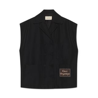 Gucci + Faille Oversize Vest With Gucci Orgasmique