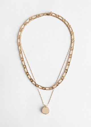 & Other Stories + Pendant Multi Chain Necklace