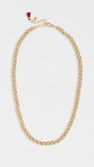 Shashi + Sarah Curb Chain Necklace