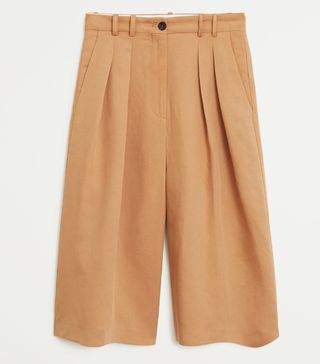 Mango + Pleated Bermuda Shorts