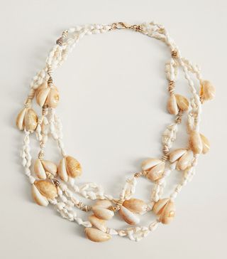 Mango + Shells Bead Necklace