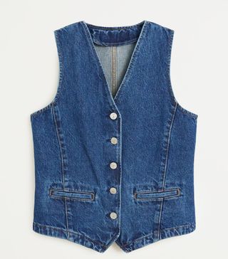 Mango + Denim Dark Vest