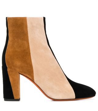 Santoni + Colour Block Ankle Boots