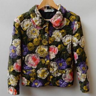 Vintage YSL Rive Gauche + Quilted Watercolour Roses Button Jacket