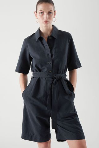 COS + Belted Linen Playsuit