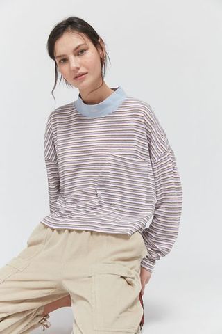 Quiksilver + UO Exclusive ‘90s Cropped Long Sleeve Tee