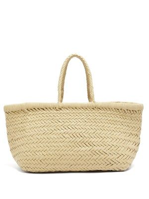 Dragon Diffusion + Triple Jump Woven-Leather Basket Bag