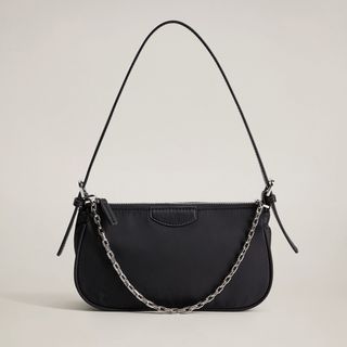 Mango + Chain Baguette Bag