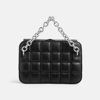 Charles & Keith + Chunky Chain Strap Quilted Shoulder Bag